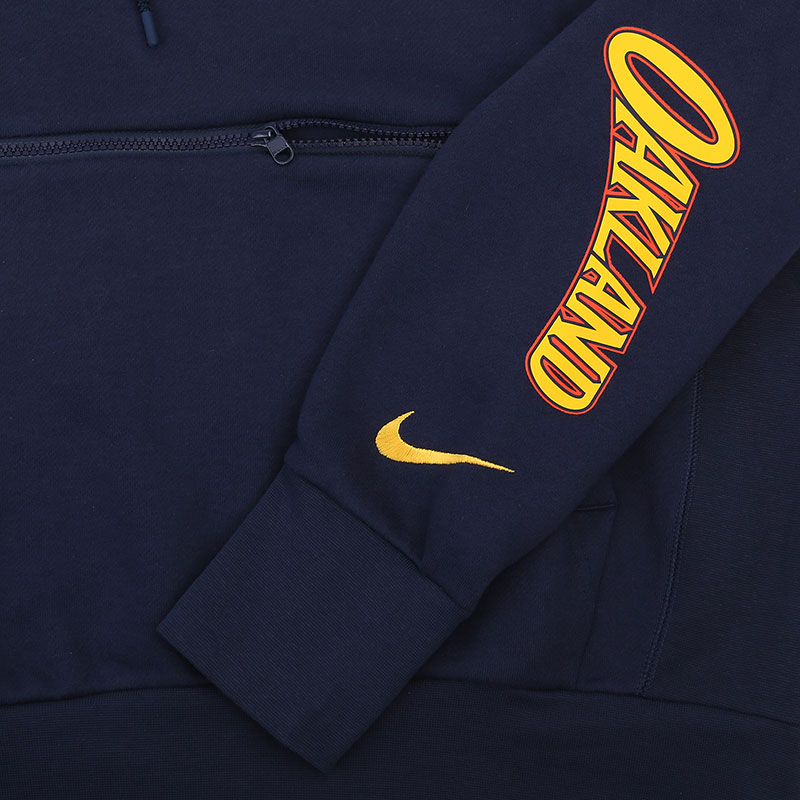 мужская синяя толстовка Nike Golden State Warriors City Edition Courtside NBA Pullover Hoodie CN1810-419 - цена, описание, фото 5